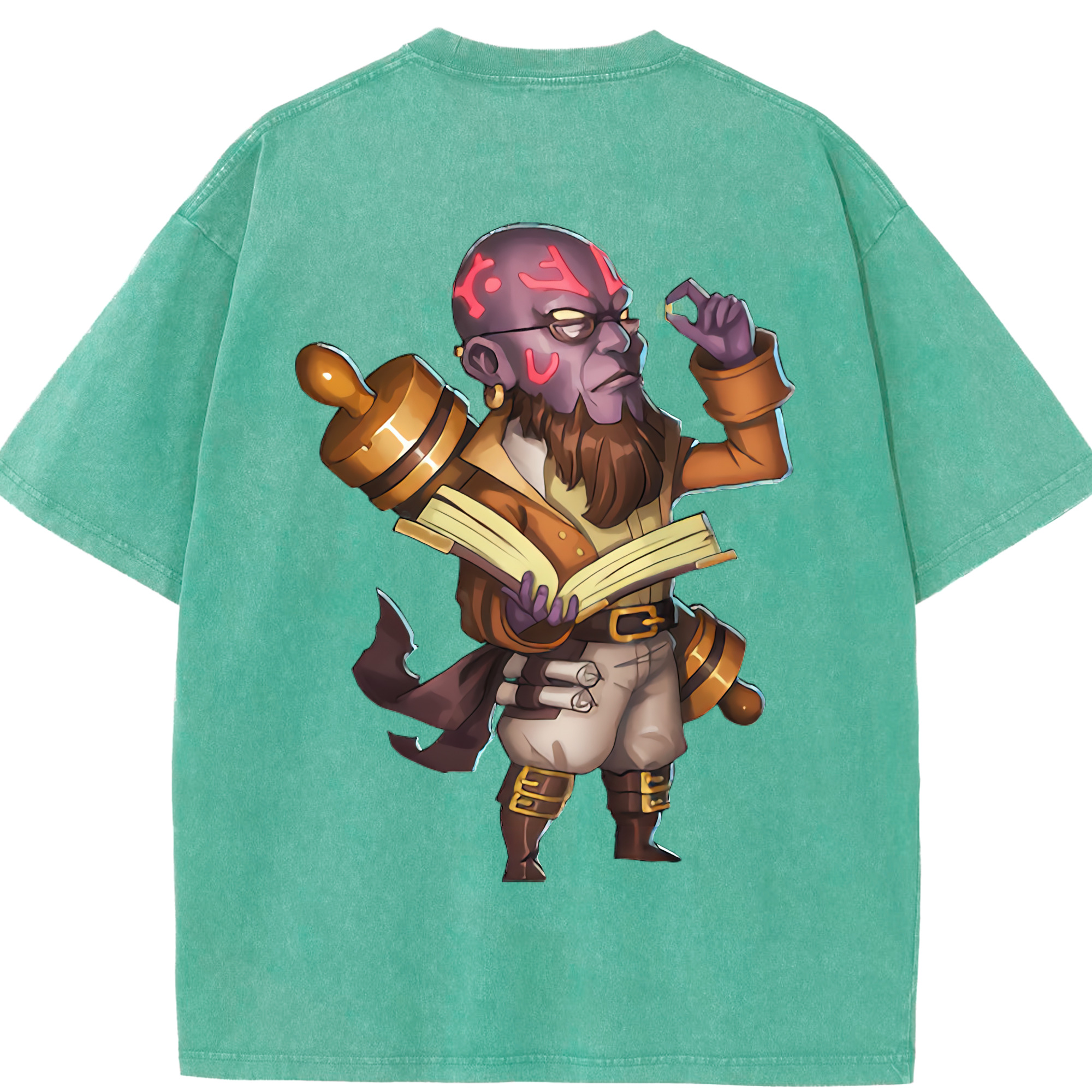 リーグ・オブ・レジェンド League of Legends LOL 綿100% ヴィンテージ風 半袖Tシャツ（背面プリント）